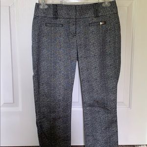 Express black, grey, white capris size 4
